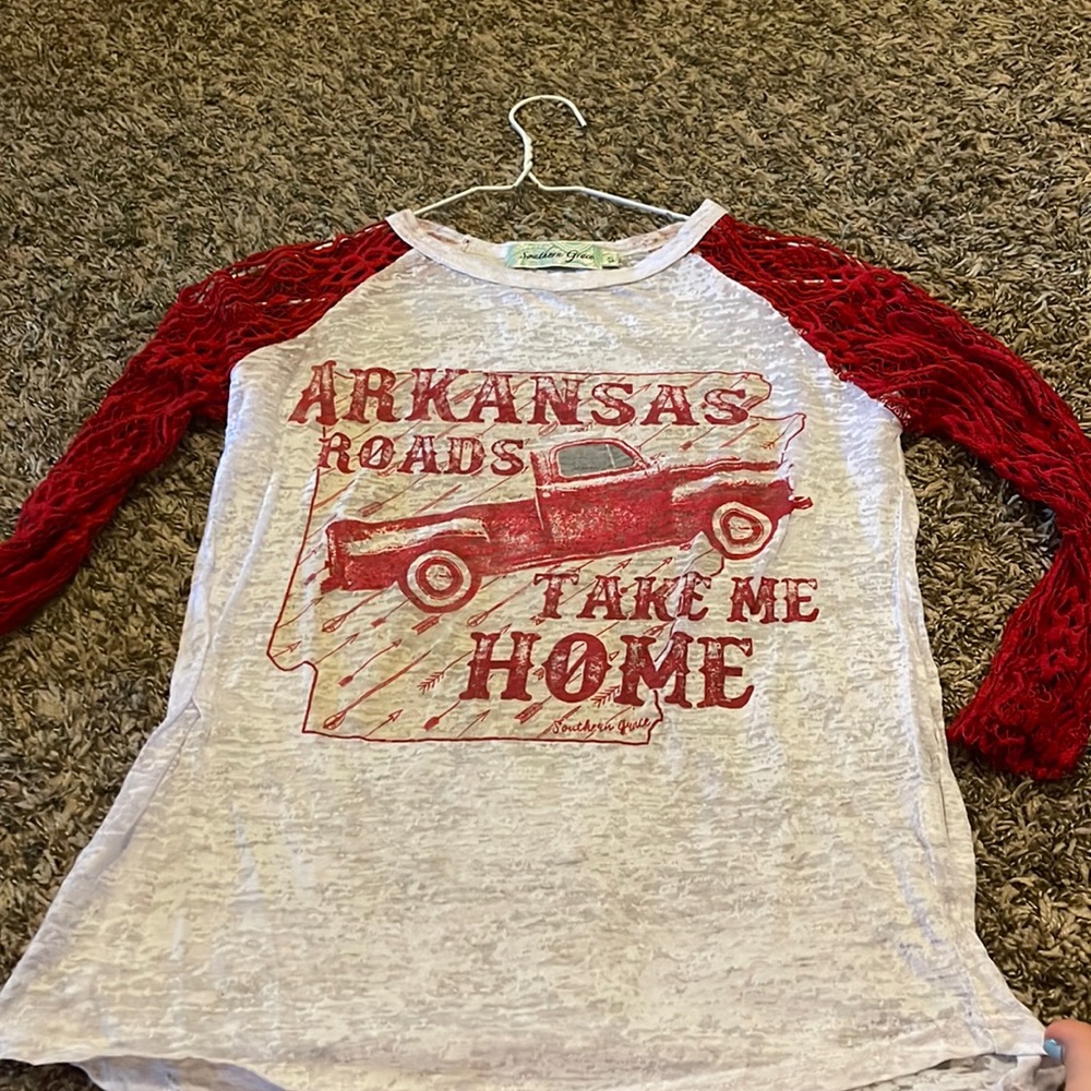See threw Arkansas long sleeve